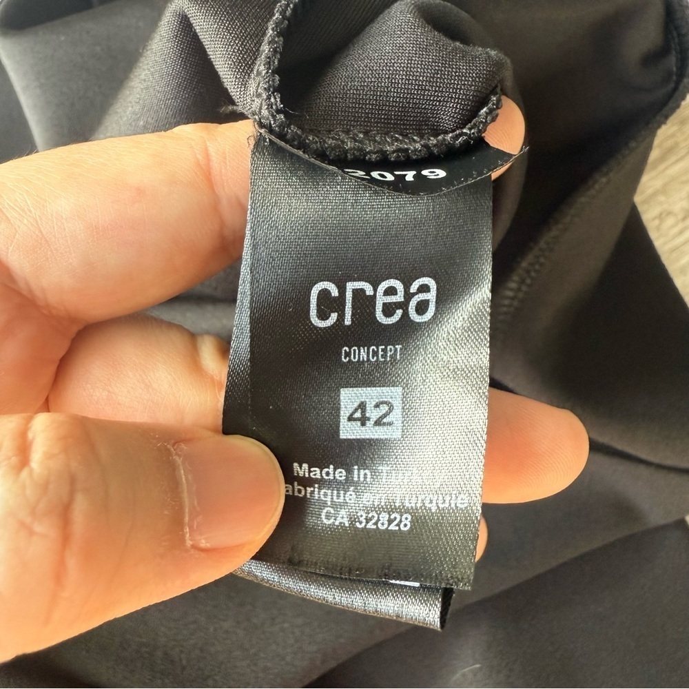 Crea Concept Black Slim Pull On Stretch Pants - Picture 10 of 14